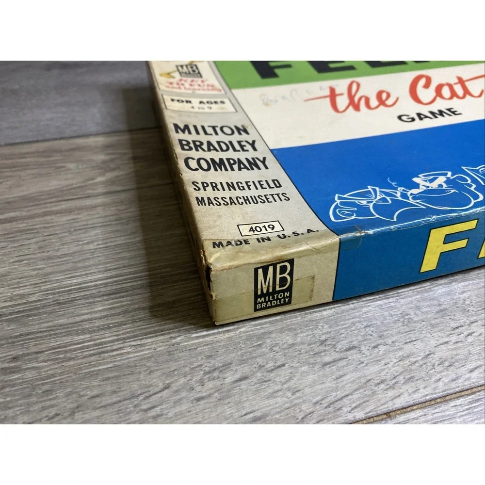 VTG 1968 Felix the Cat Board Game w Box Complete by Milton Bradley Complete